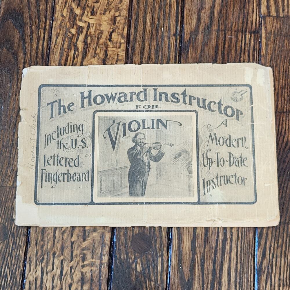 The Howard Instructor For Violin How To Book With Sheet Music